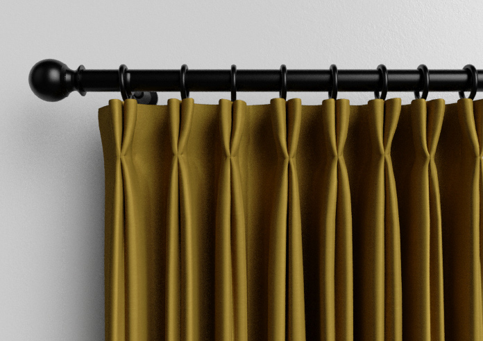 Kyoto Faux Silk, Gold - Made to Measure Curtains - Image 10